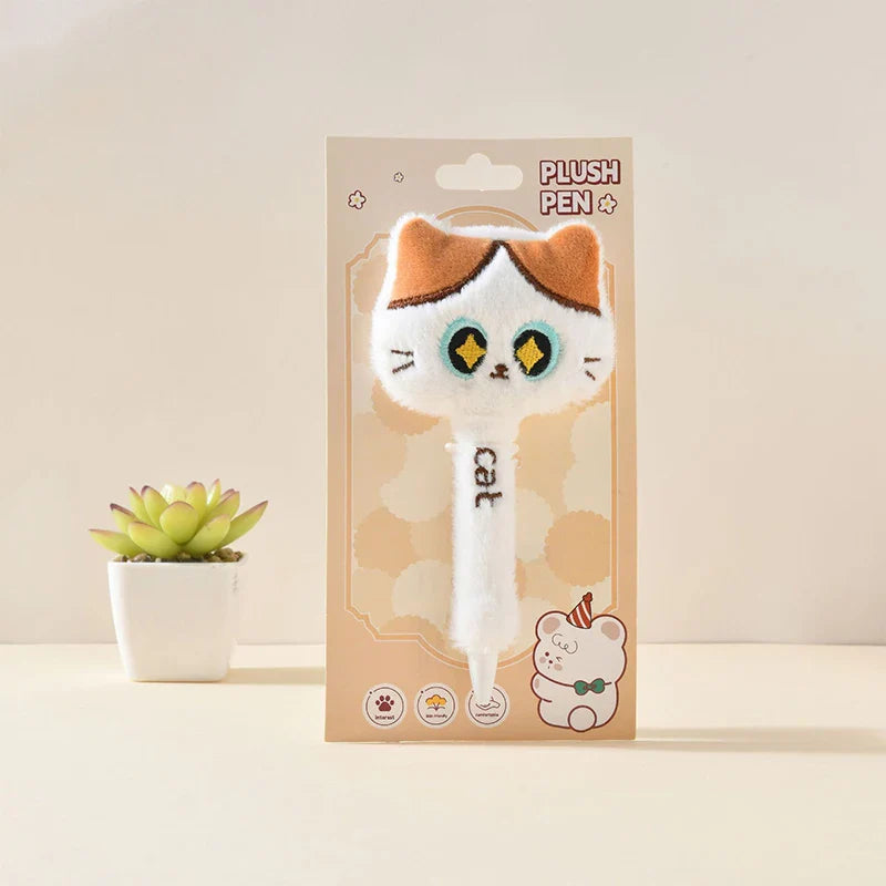 Stylos gel Chat en peluche