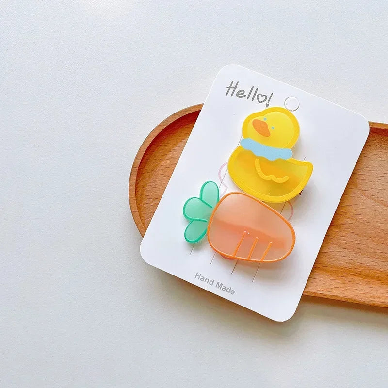Kawaii Acrylic Hair Pin Clips