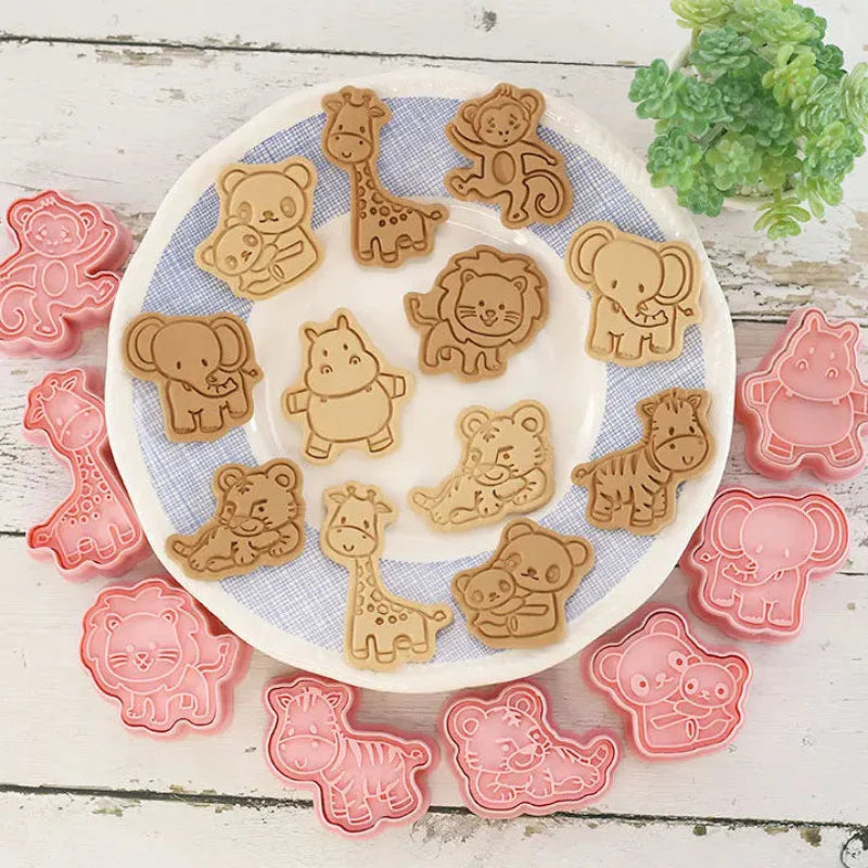 Kawaii Cookie Cutters 3D 8 Pcs