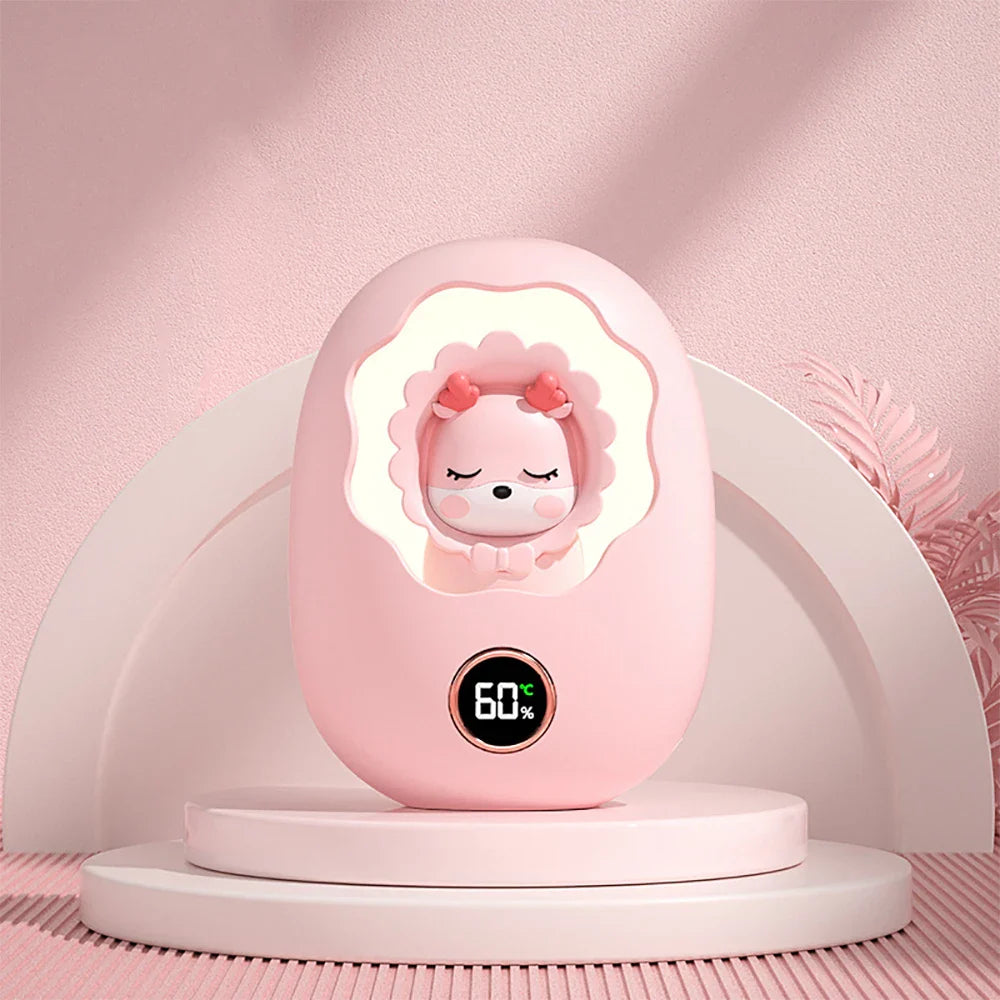 Chauffe-mains et batterie externe en forme d'animal mignon