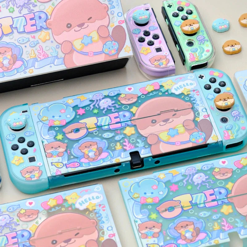 Étui Kawaii Otter pour Nintendo Switch