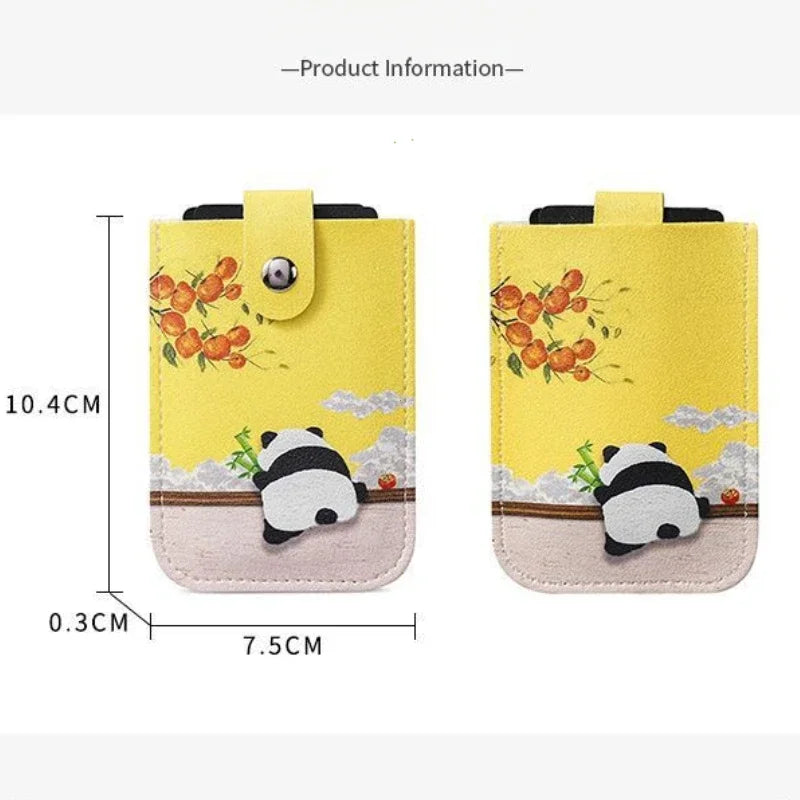 Kawaii Persimmon Cuties Protected Card Holder