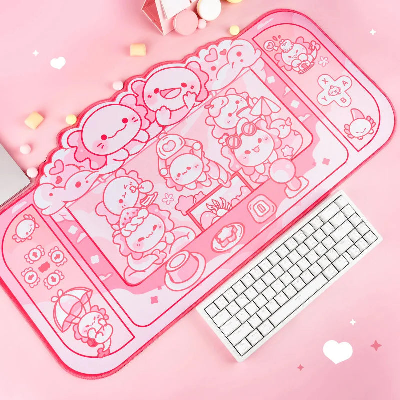 Tapis de souris Kawaii Axolotl