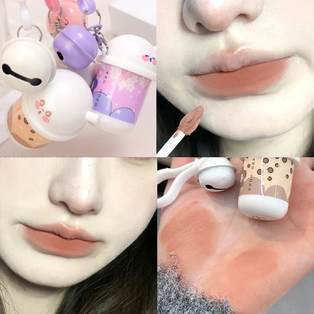 Porte-clés rouge à lèvres mat