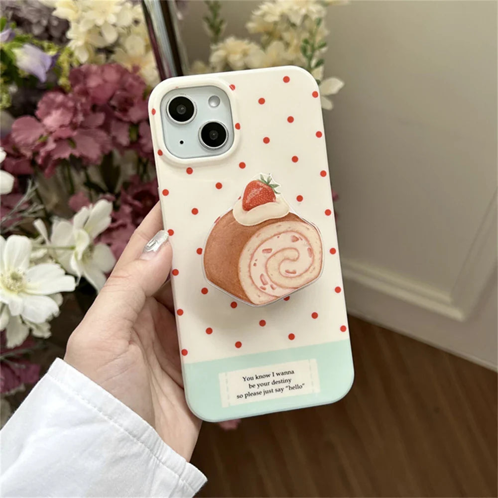 Coque iPhone roulé aux fraises
