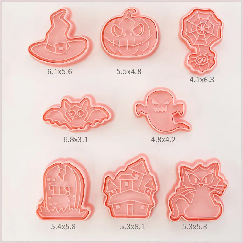 Kawaii Cookie Cutters 3D 8 Pcs