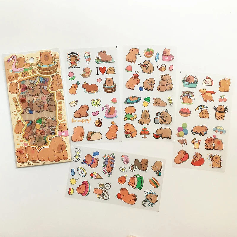 Kawaii Capybara Decorative Stickers