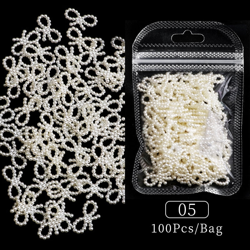 Breloques pour ongles en perles