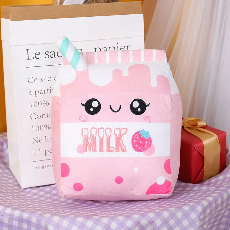 Peluches en carton de lait kawaii