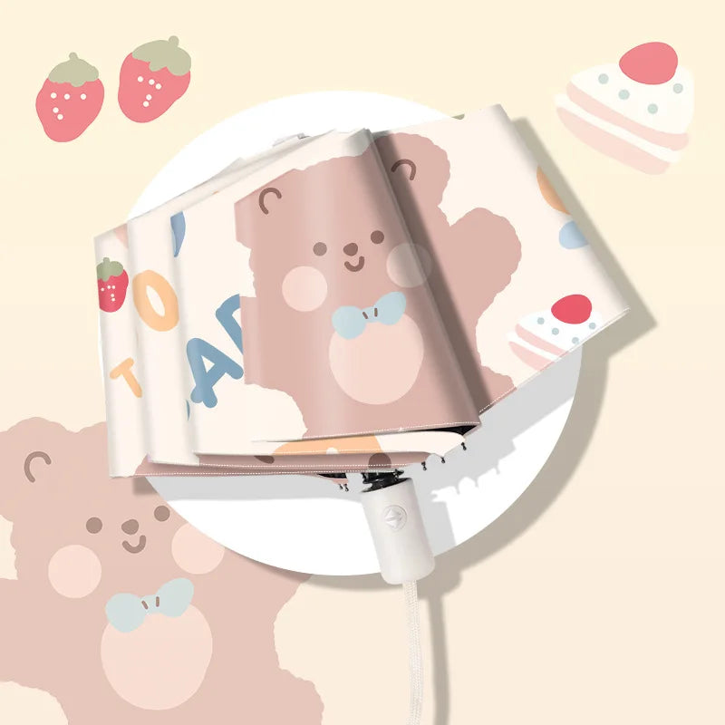 Cute Bow Tie Bear Umbrellas