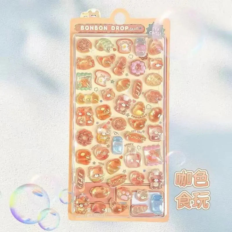 Pastel Kawaii 3D Cuties Sticker Sheets
