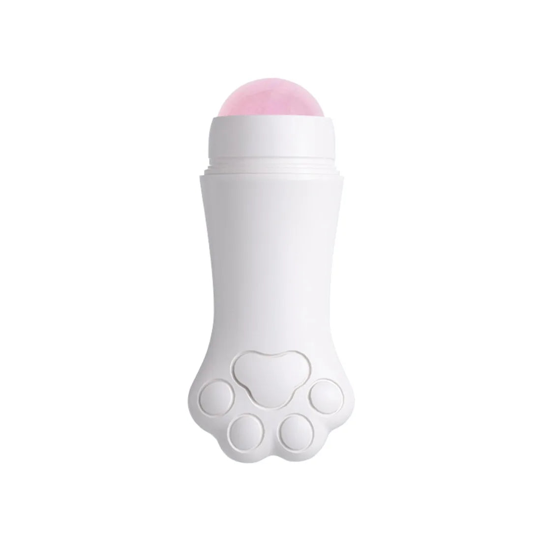 Rouleau absorbant d'huile pour le visage en quartz rose Cat Paw