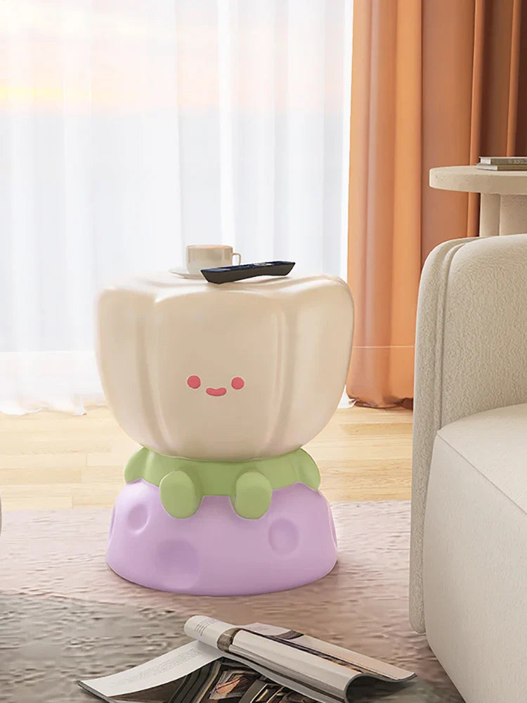 Table d'appoint en forme de tulipe Kawaii
