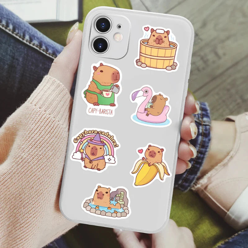 Kawaii Capybara Sticker Pack