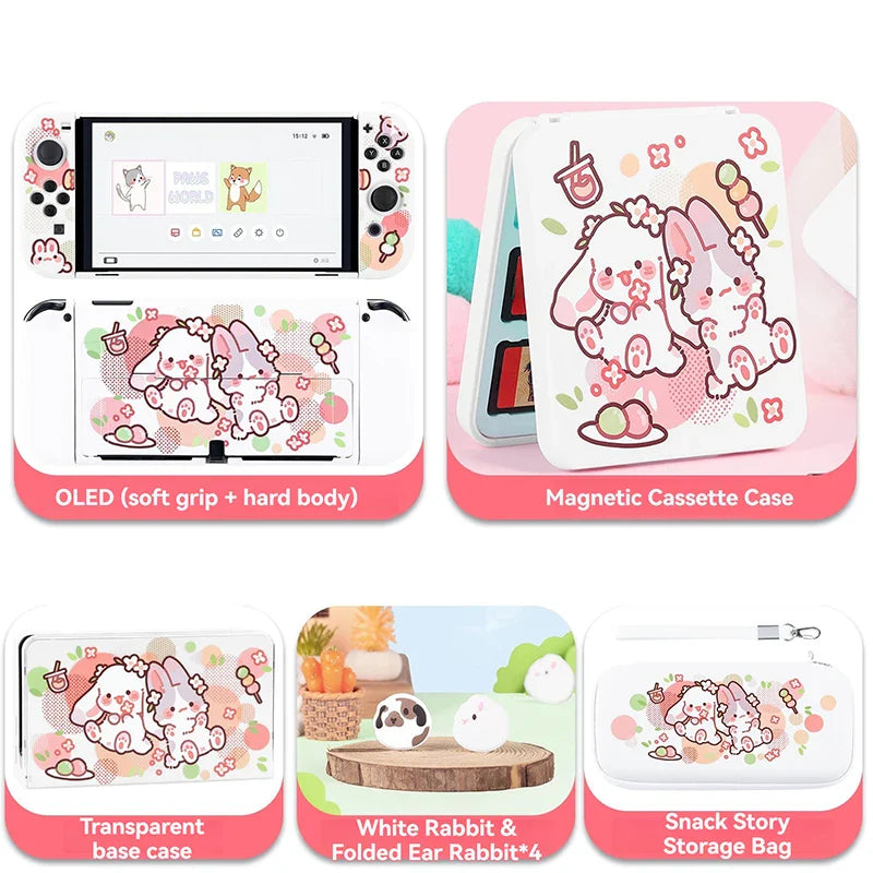 Étui Nintendo Switch Kawaii Sweet Bunnies