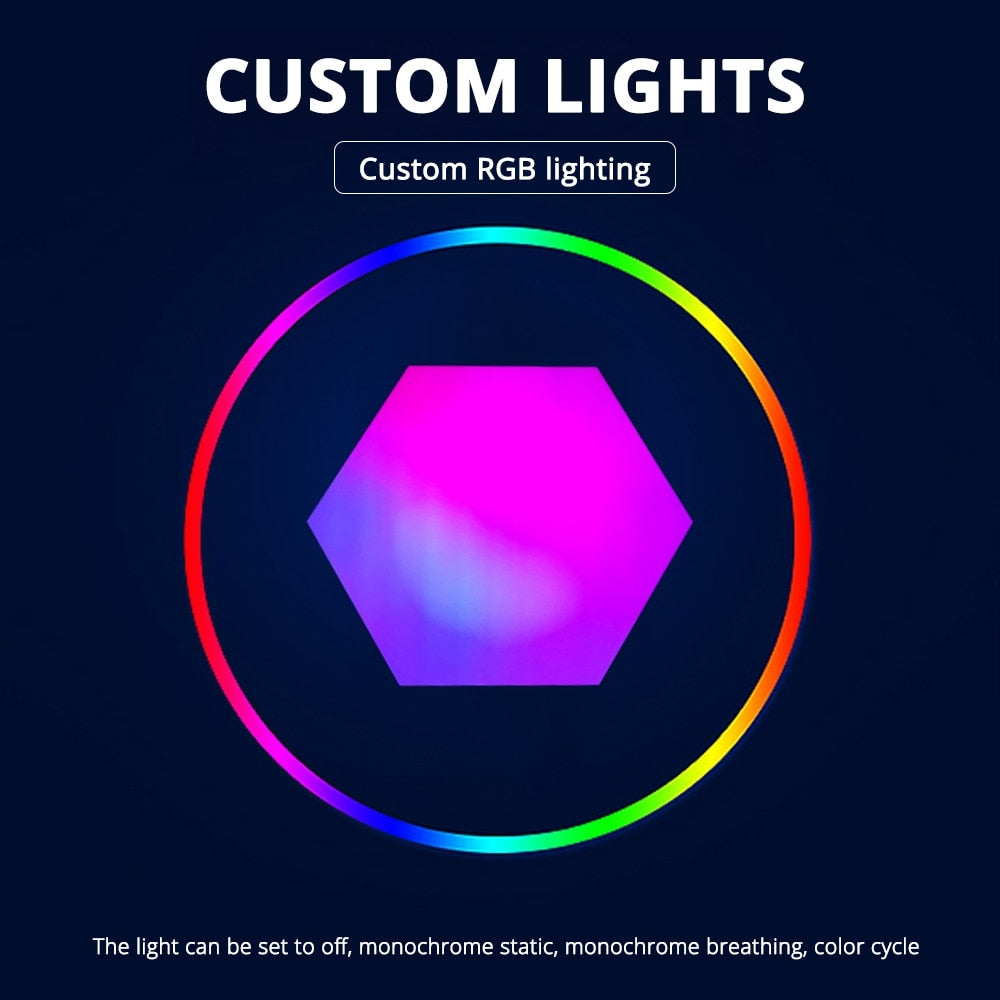Luces LED hexagonales RGB con Bluetooth