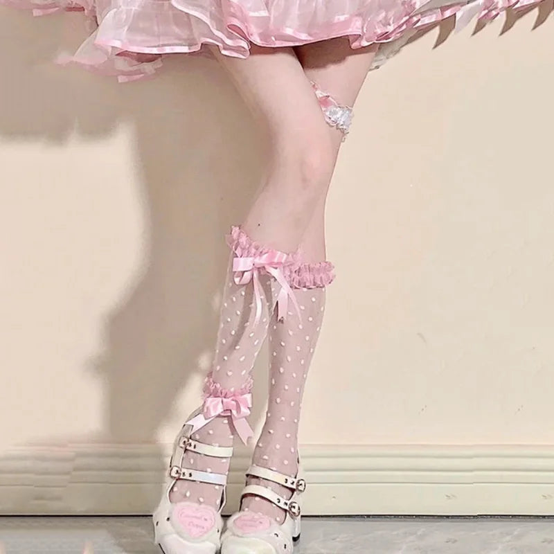 Pretty Polka Dot Socks