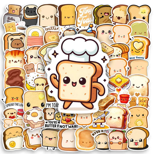 Kawaii Toast Sticker Pack