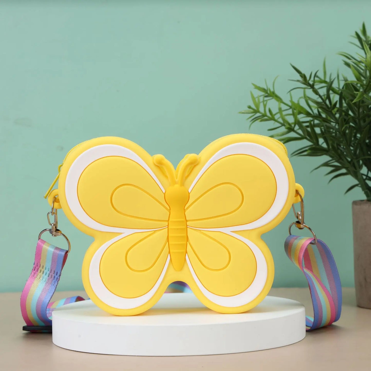 Sacs à bandoulière papillon en silicone pour enfants