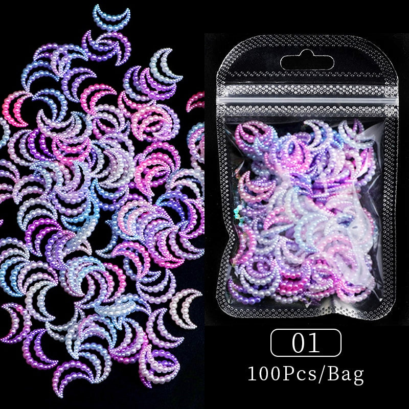 Breloques pour ongles en perles