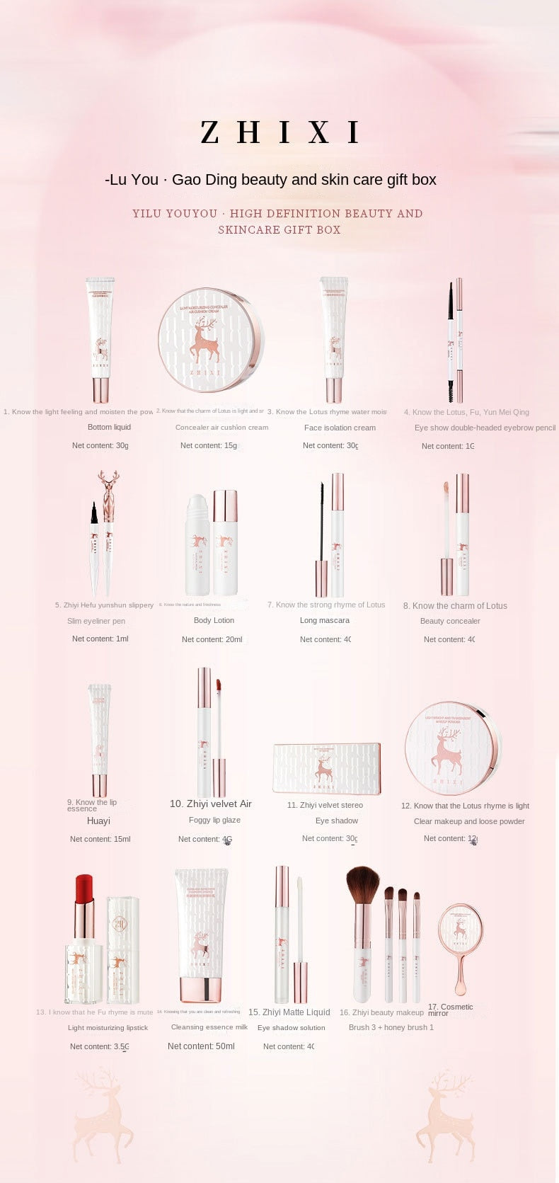 Set de maquillaje Zhixi