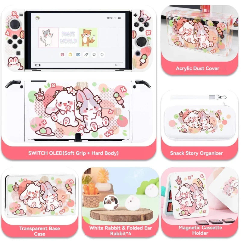 Étui Nintendo Switch Kawaii Sweet Bunnies