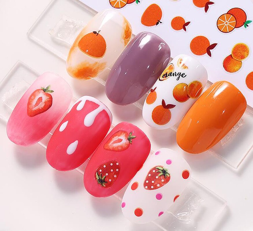 Décalcomanies Nail Art Fruits
