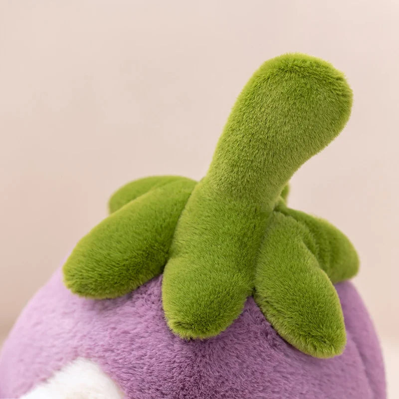 Peluches d'aubergine mignonnes pingouin