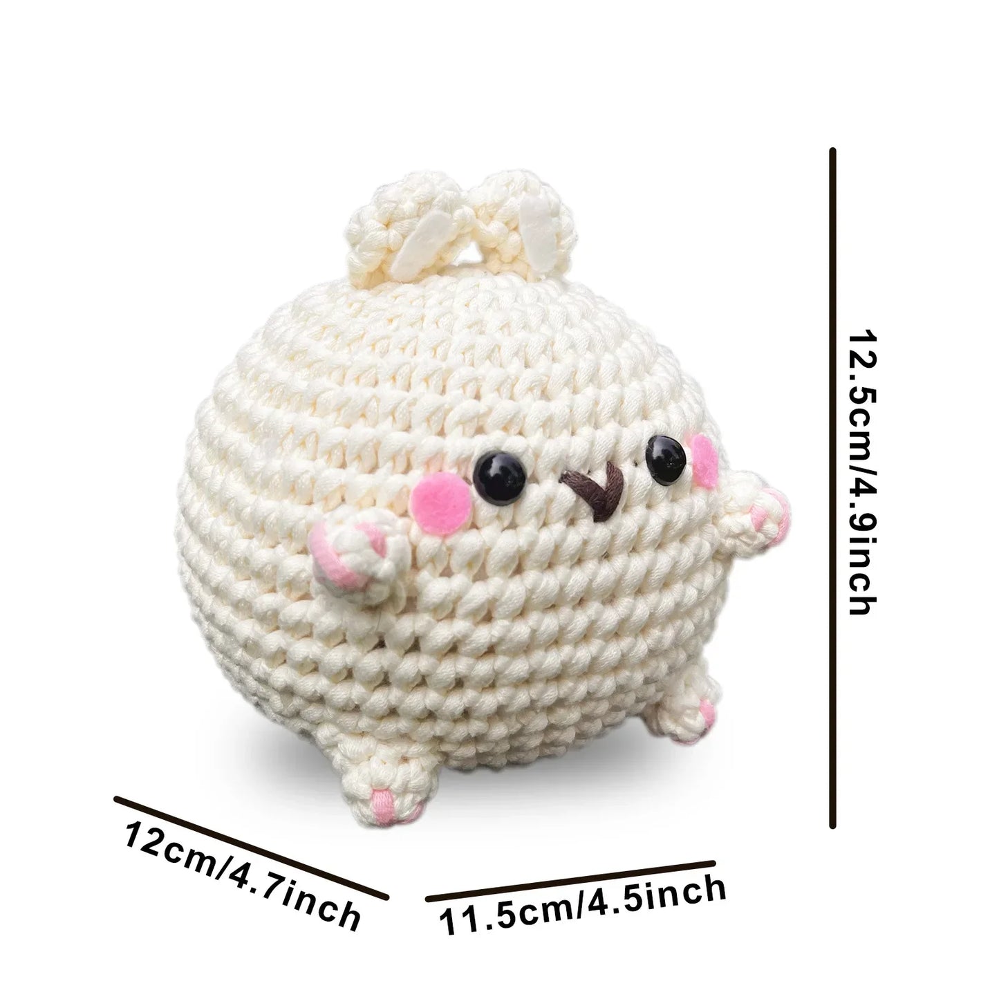Chubby Bunny – Kit de crochet kawaii pour débutants