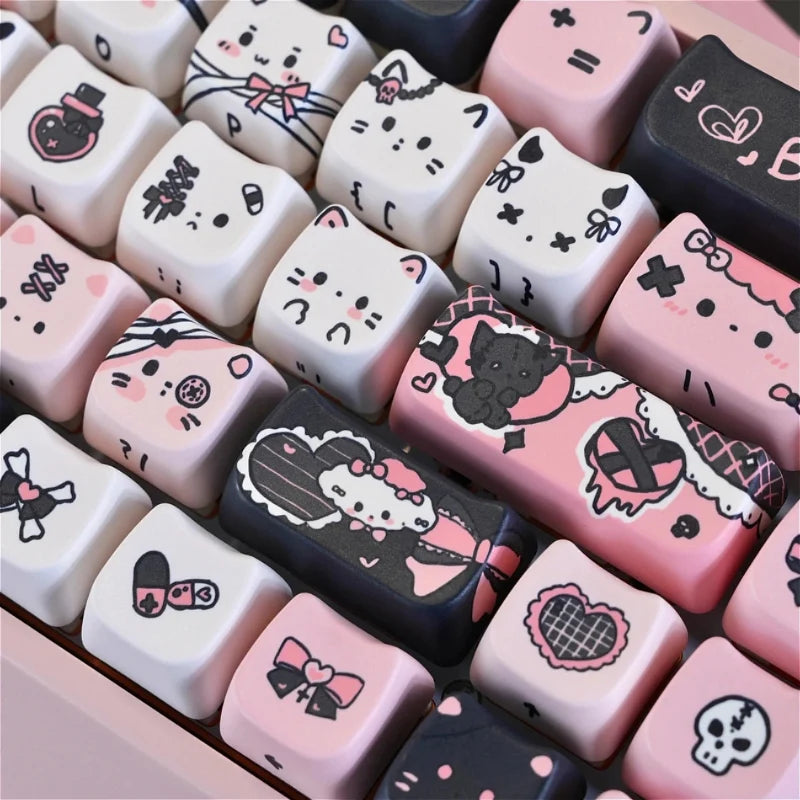 Kawaii Creepy Cuties Keyboard Keycaps