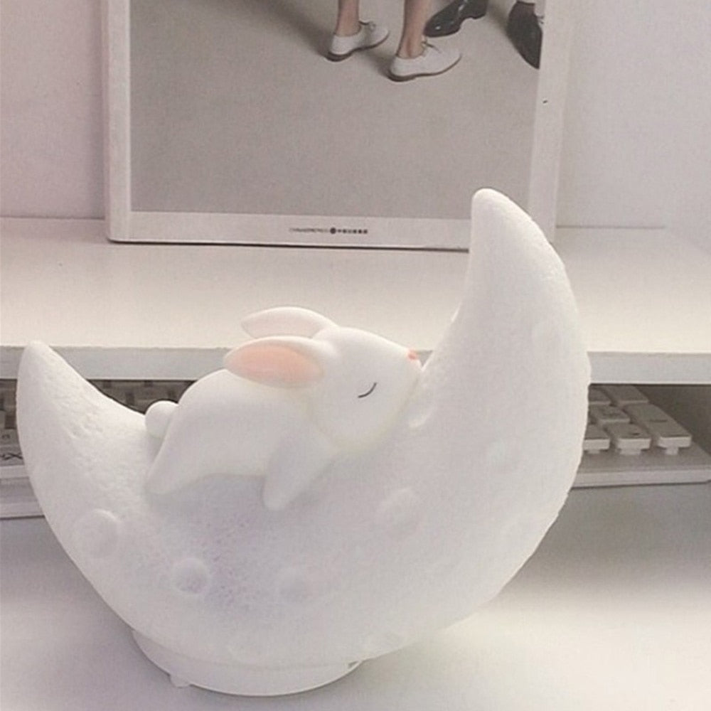 Enceinte veilleuse Moon Bunny
