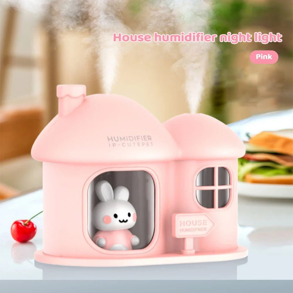 Bunny House Humidifier Night Light