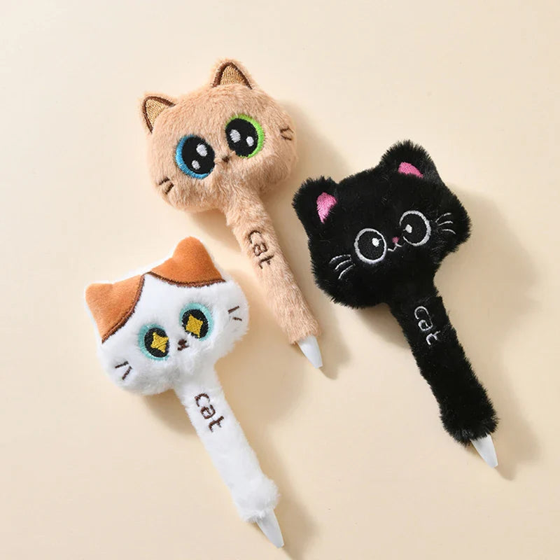 Stylos gel Chat en peluche