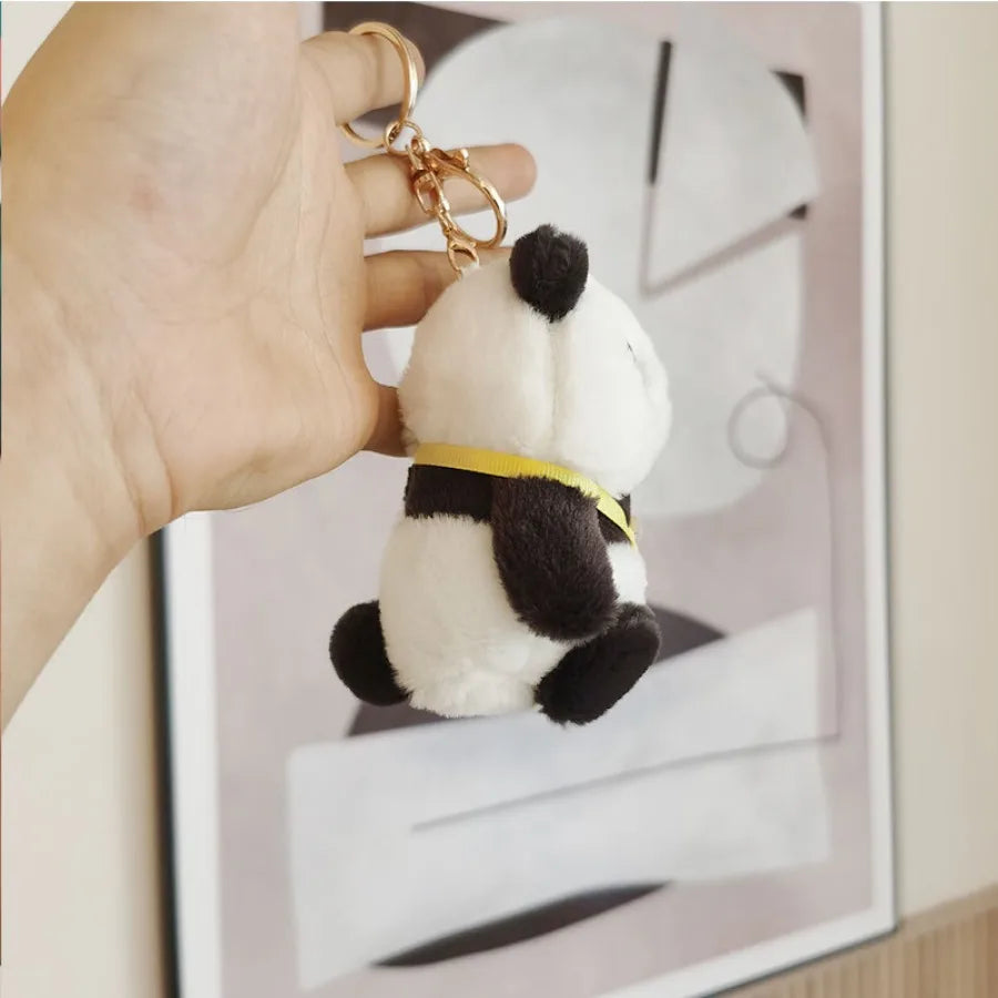 Porte-clés en peluche panda