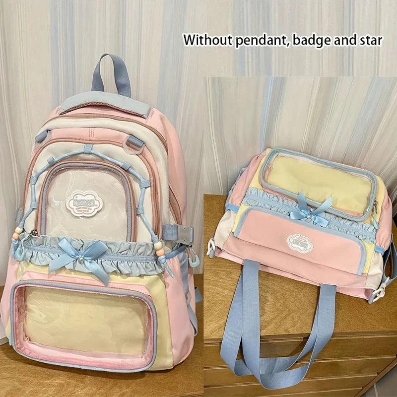 Kawaii Pastel Ita Backpack & Tote Set