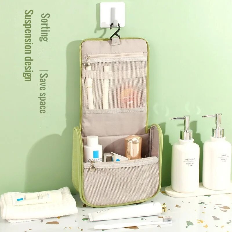 Bolsa de maquillaje con colgante de flores