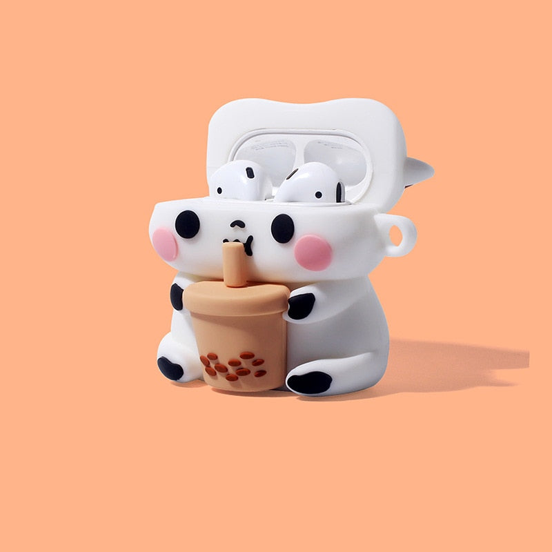 Étui pour AirPods Boba Tea Cow