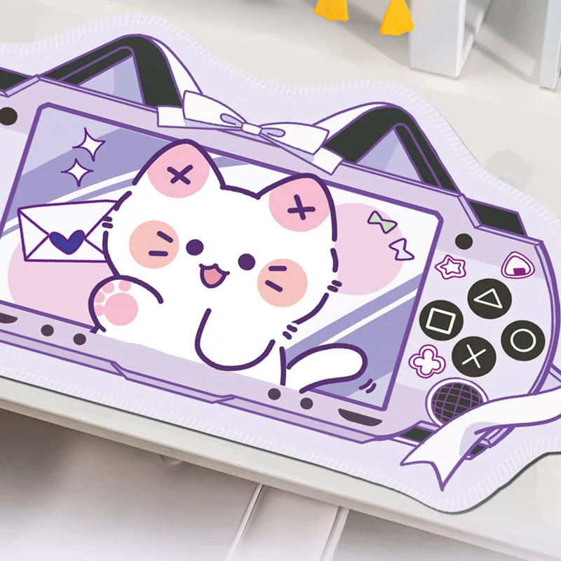 Tapis de souris de jeu Kawaii Neko