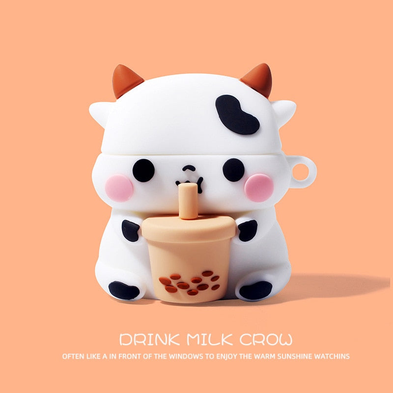 Étui pour AirPods Boba Tea Cow