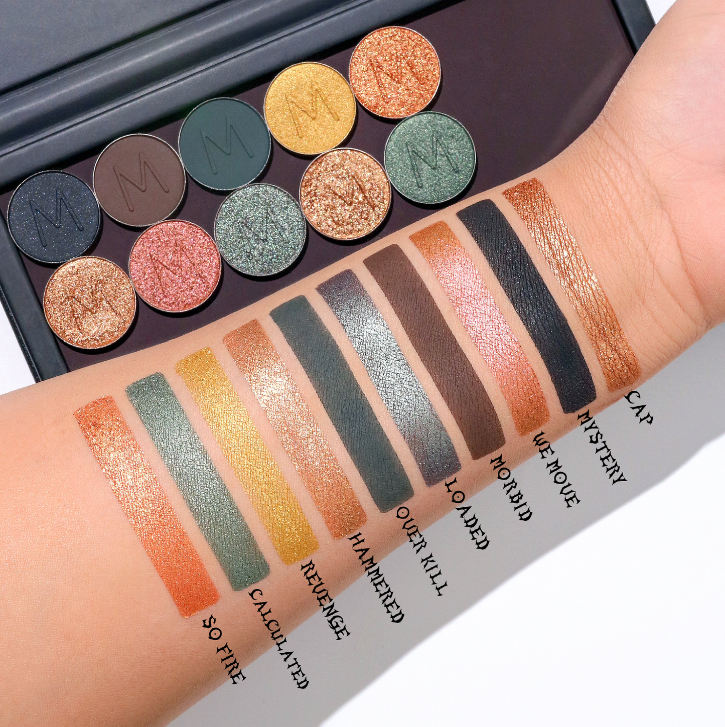 Makeup a Murder Eyeshadow Lineup