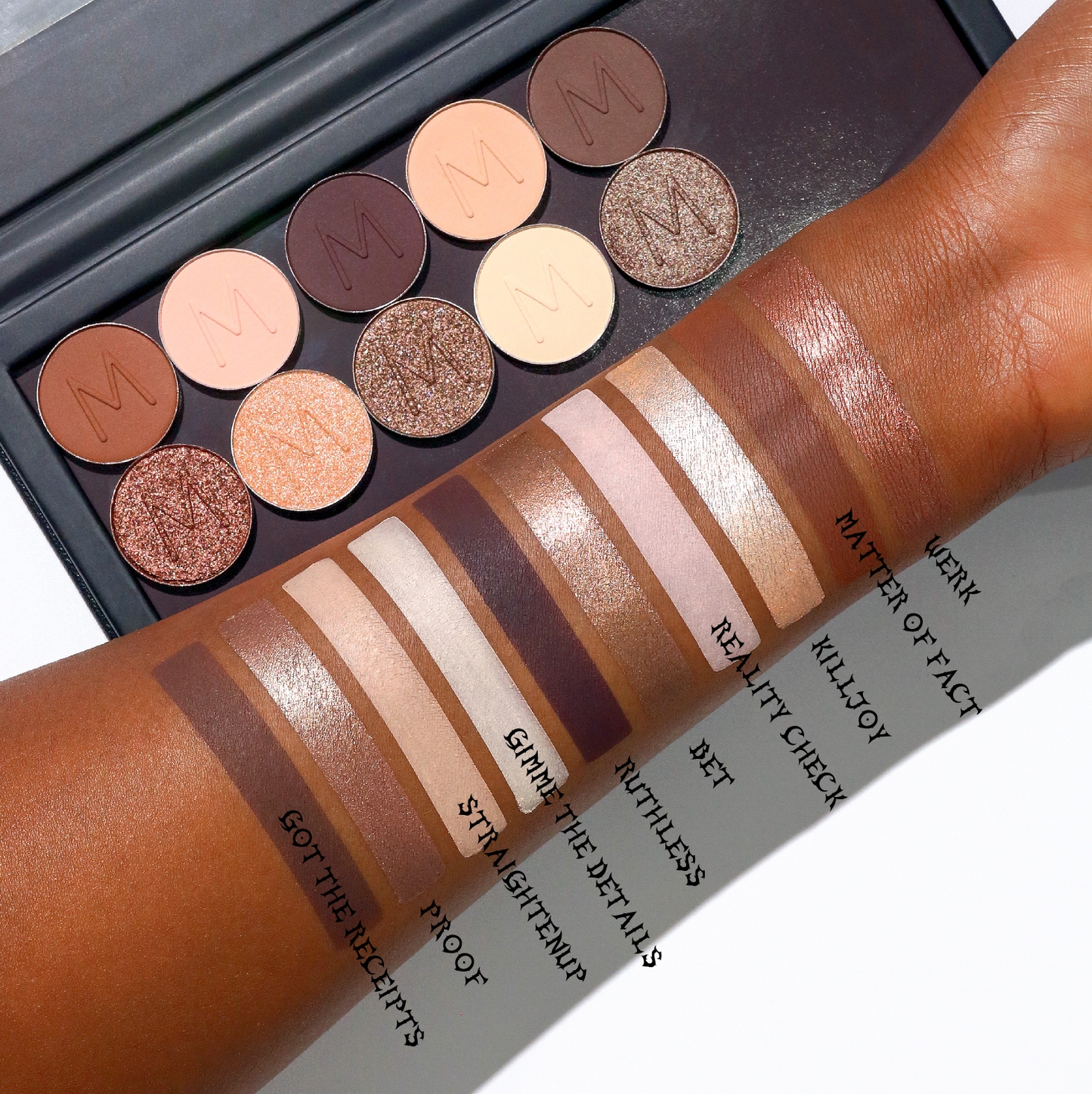 Makeup a Murder Eyeshadow Lineup