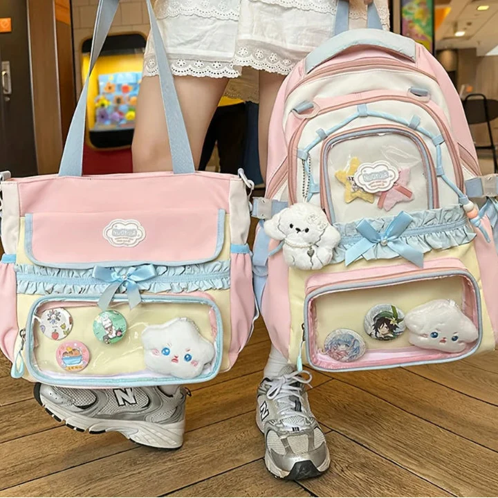 Kawaii Pastel Ita Backpack & Tote Set
