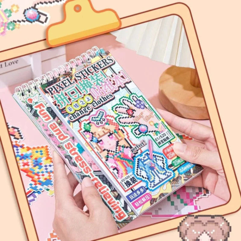 ZIYI Dress Up Pixel Art Stickers