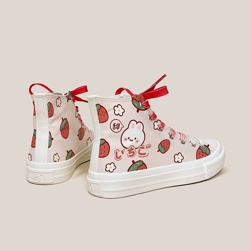 Baskets montantes Strawberry Bunny