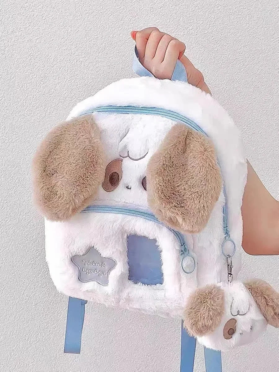 Sac à dos en peluche pour chiot