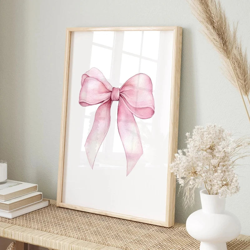 Kawaii Pastel Pink Prints Unframed 1-6PCS