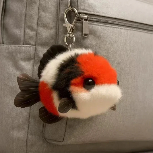 Kawaii Plush Koi Fish Keychain