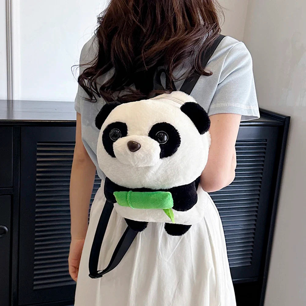 Petit sac à dos panda en peluche