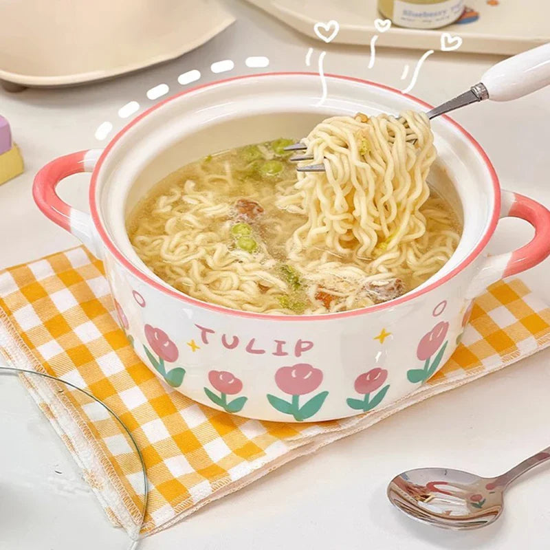 Bol de ramen fleur kawaii