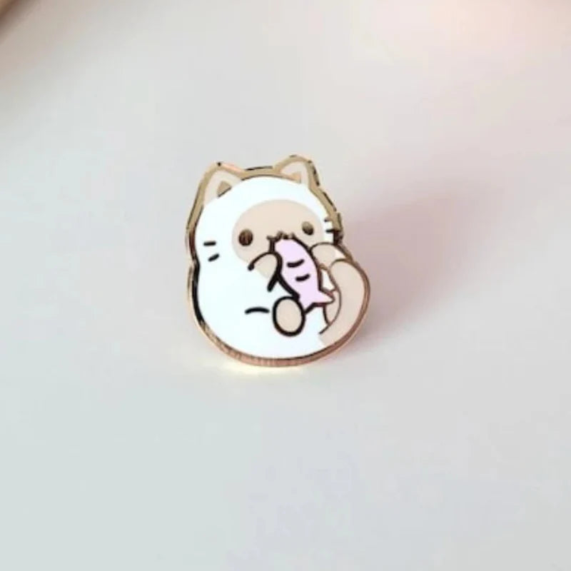Cute Tiny Cat Enamel Pins